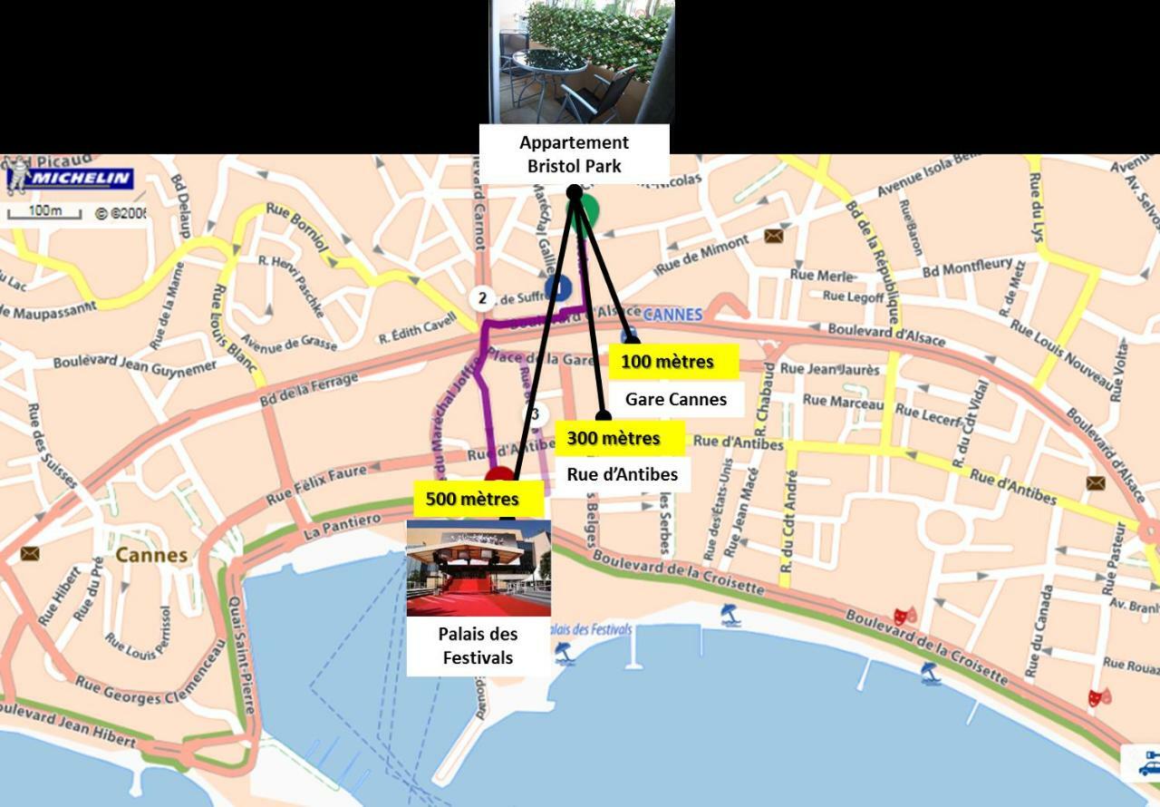 Appartement Bristol Park - Parking - 5Mn Walk From Palais Des Festivals à Cannes Extérieur photo